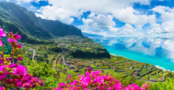 Aerial,View,Of,The,Northern,Coast,Of,Madeira,Islands,,From